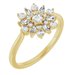 14K Yellow 1/2 CTW Natural Diamond Vintage-Inspired Ring